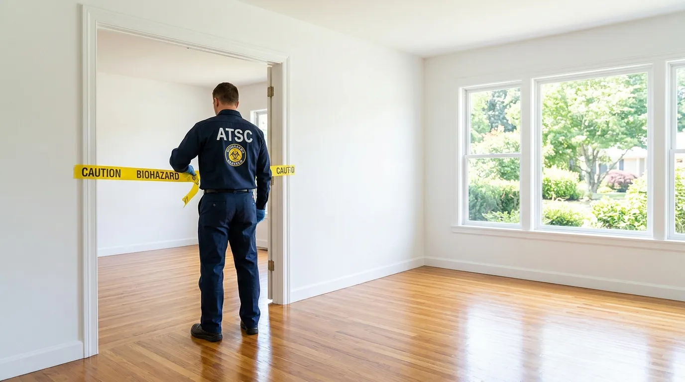 Certified biohazard cleanup crew performing Trauma Scene Cleanup in Brattleboro